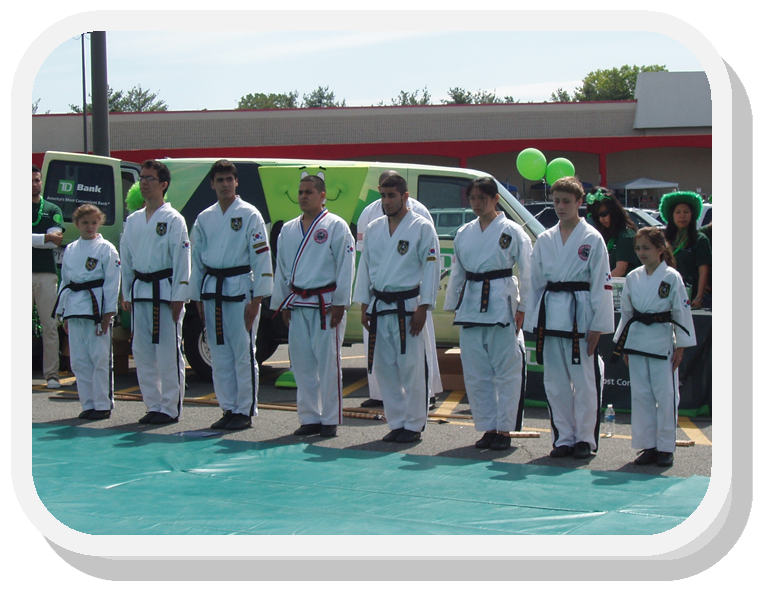 Lee's Hapmudo Martial Arts Studion Students performing at a community event.